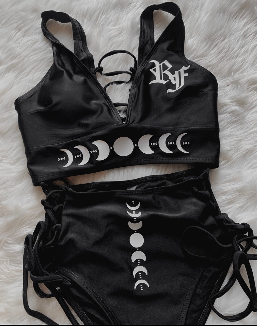 Moon Child 2 Piece Lace Up Swim