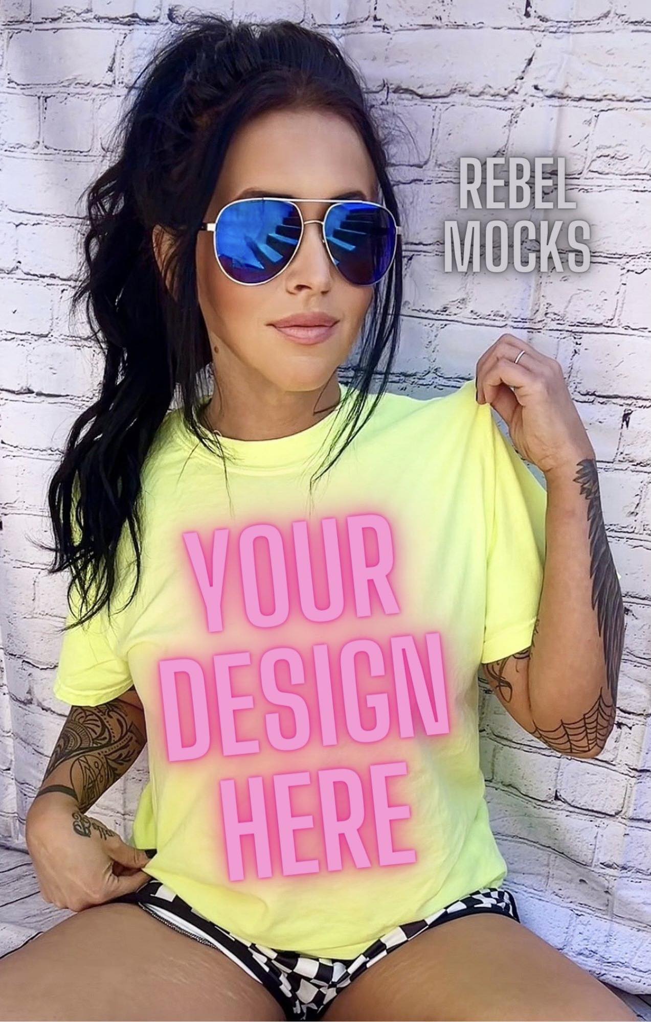 IRL 2 Mocks CC NEON LEMON Trendy Model Mock