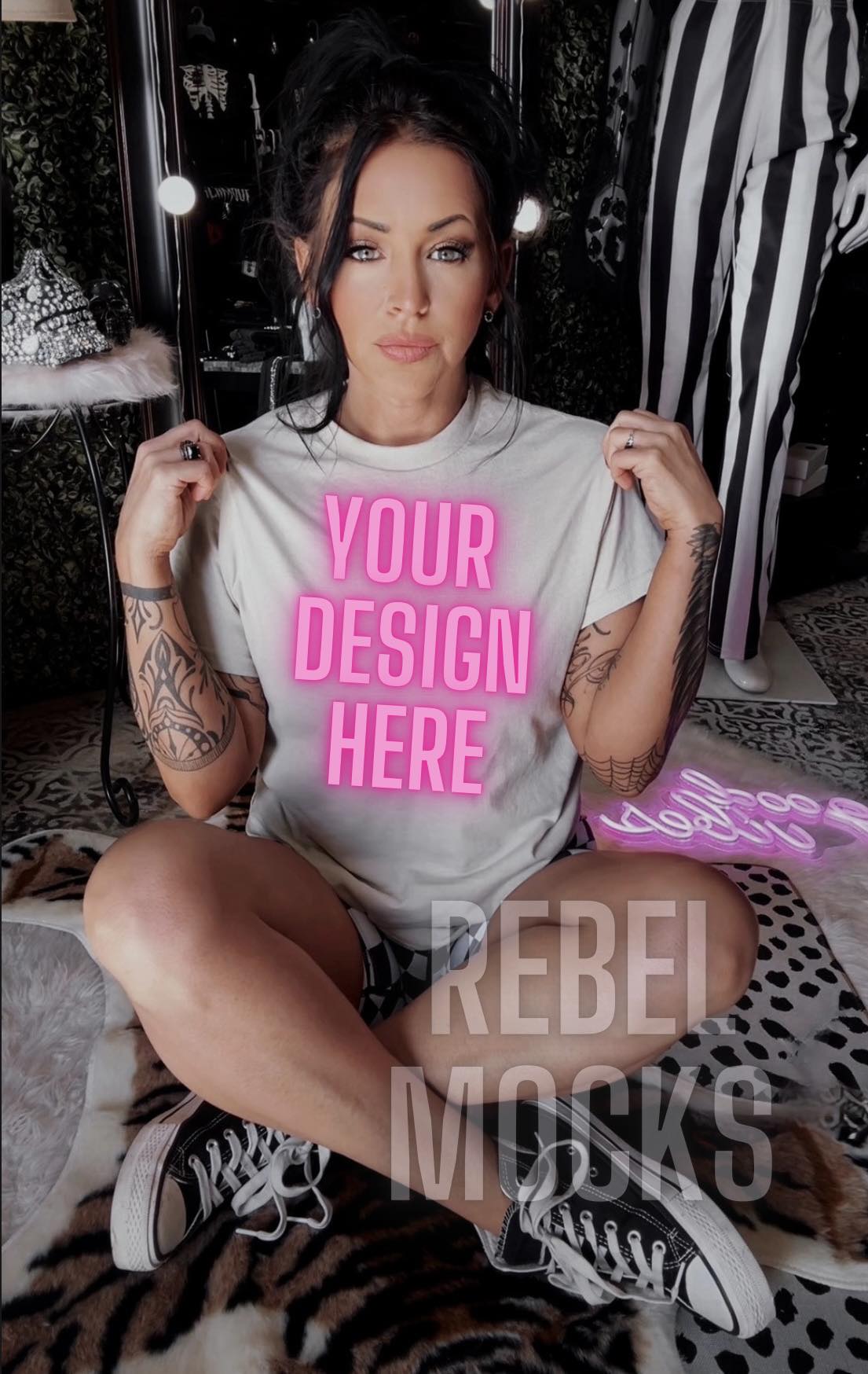 Bundle Sand Tee Alternative Edgy Trendy Mock Up Sub Friendly 3 Mocks