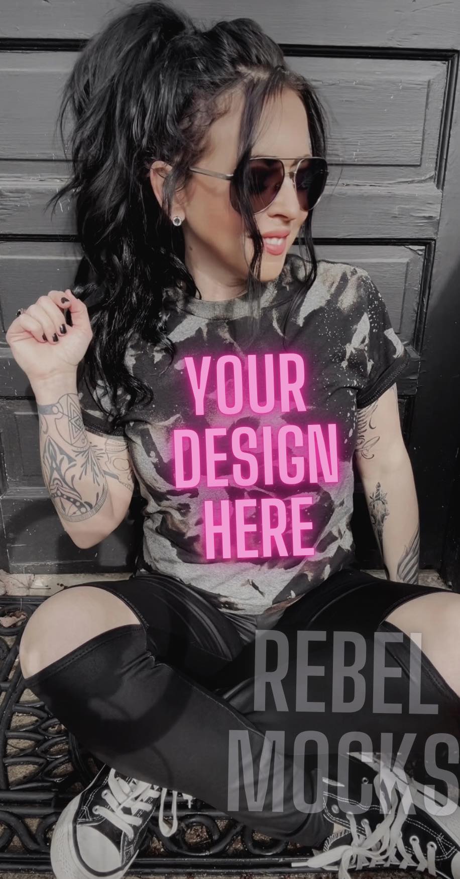 Acid Wash IRL MODEL MOCK