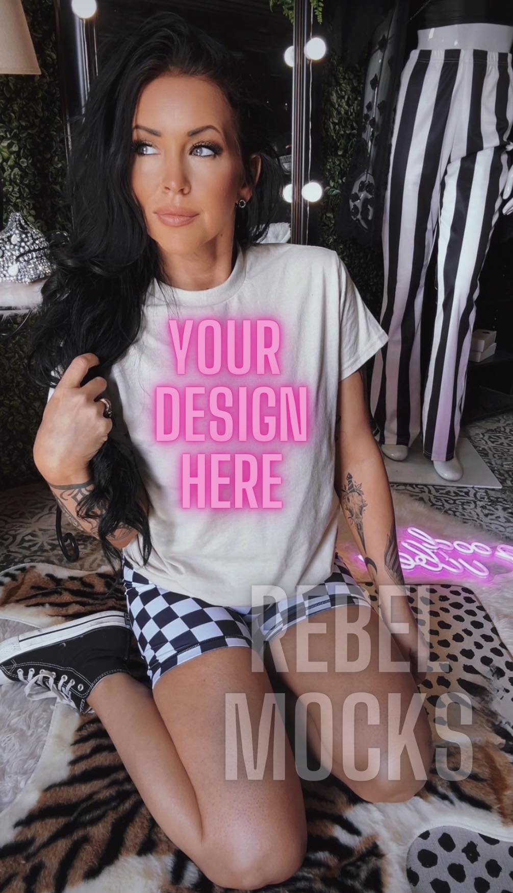 Sand Tee Alternative Edgy Trendy Mock Up Sub Friendly