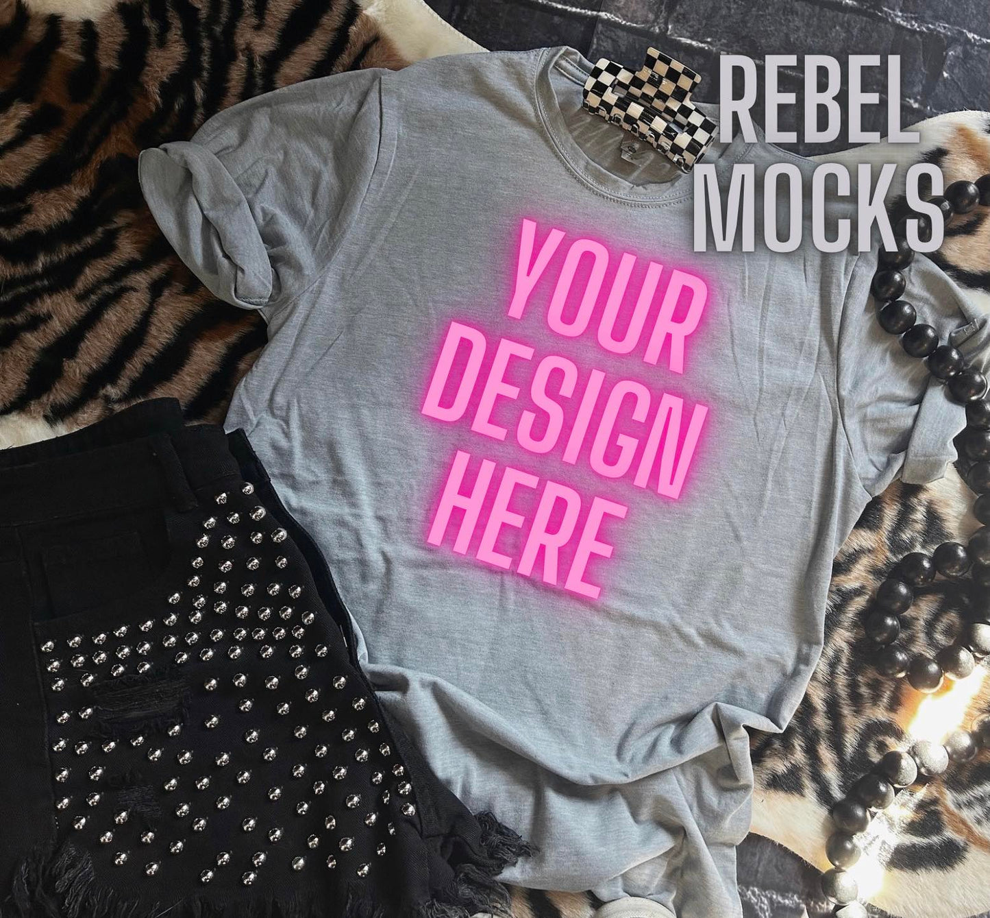 2MOCK Bundle Next Level Stonewash Blue Mock Up flat lays SUB FRIENDLY