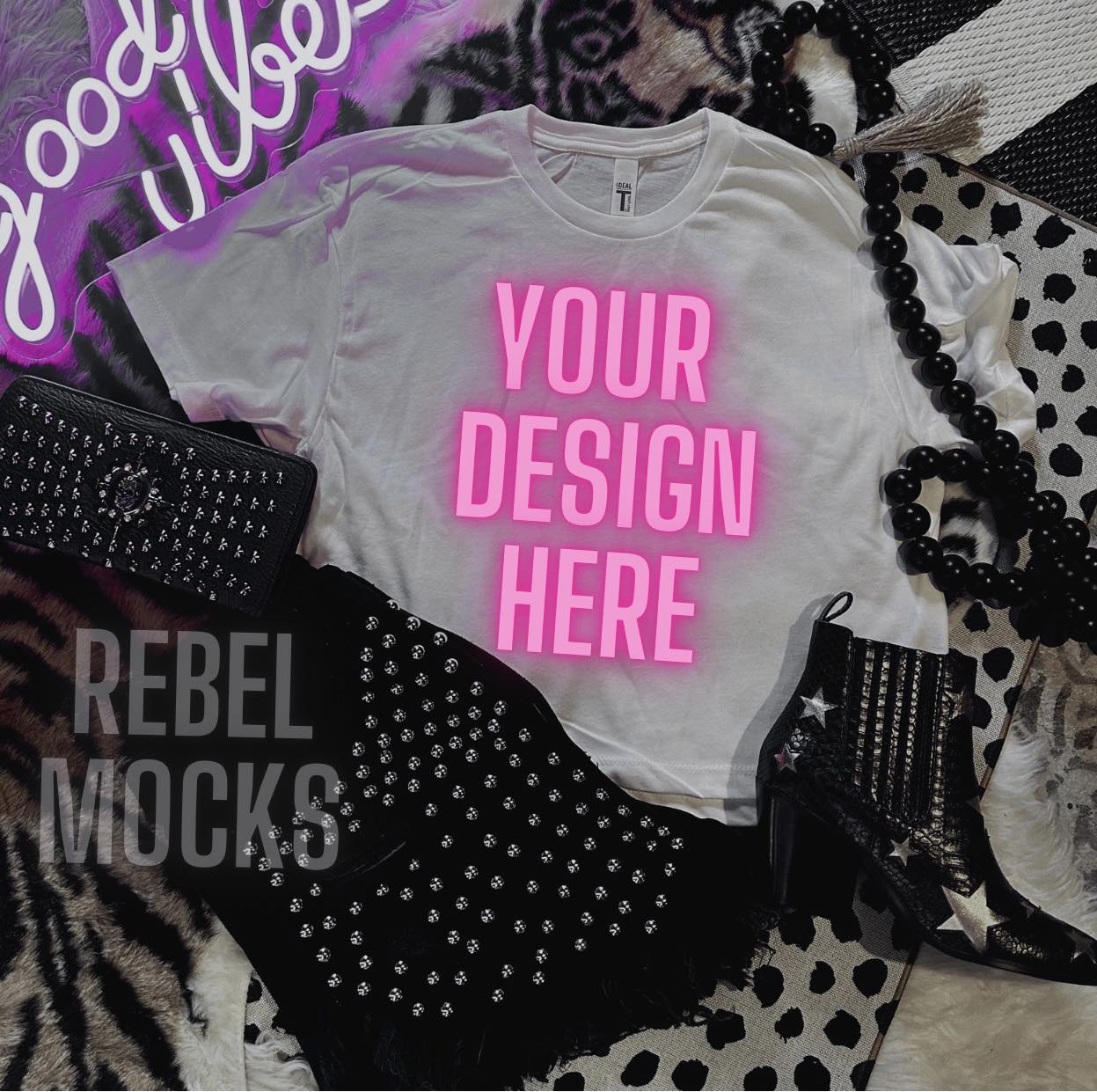 BUNDLE 3 Mocks White Alternative flat layMock Up Sublimation Friendly
