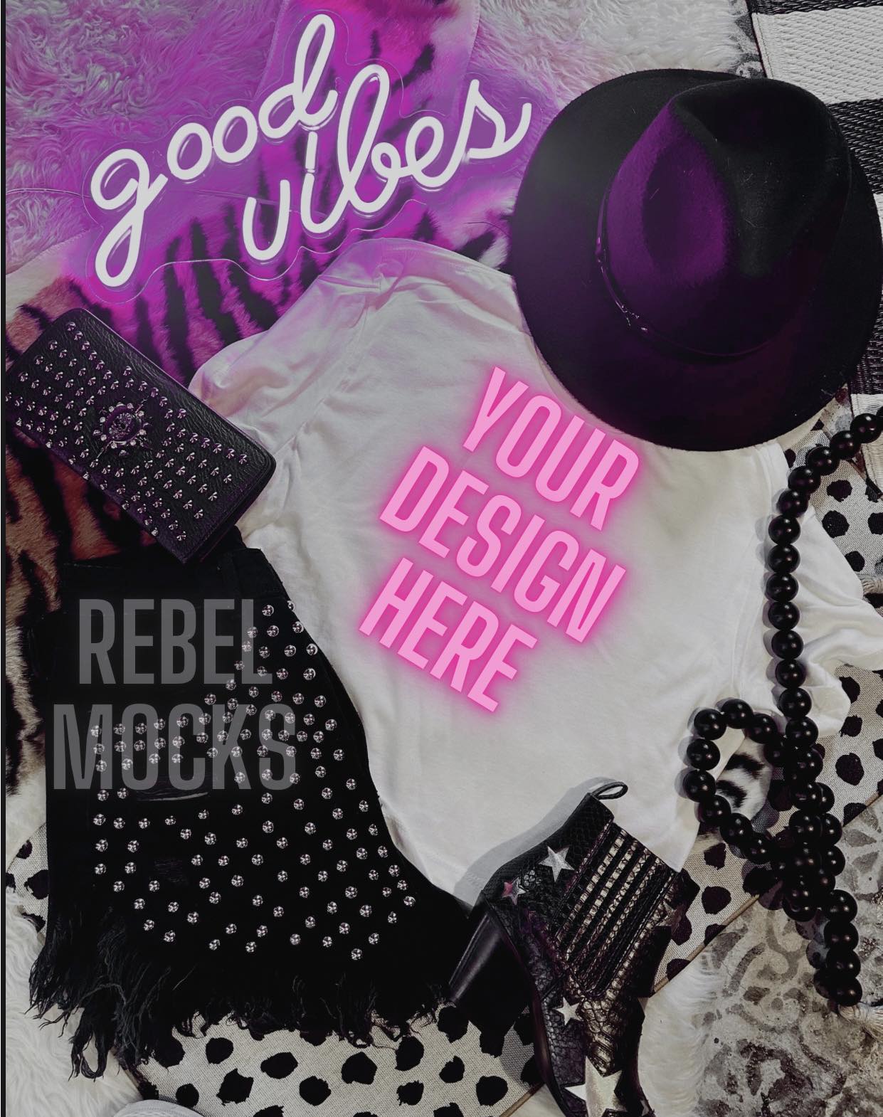 BUNDLE 3 Mocks White Alternative flat layMock Up Sublimation Friendly