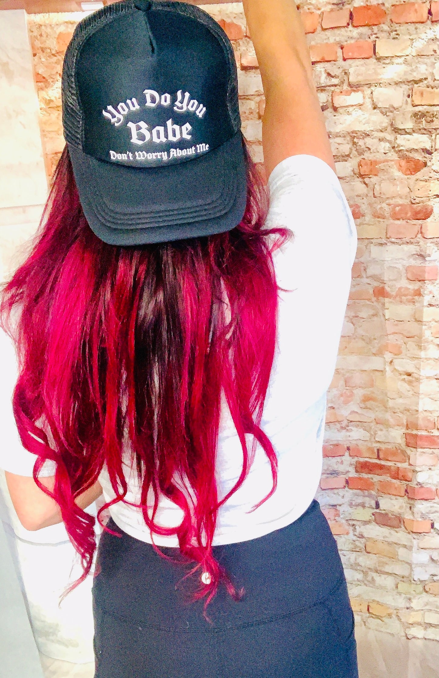 You do You Babe Black Trucker Hat