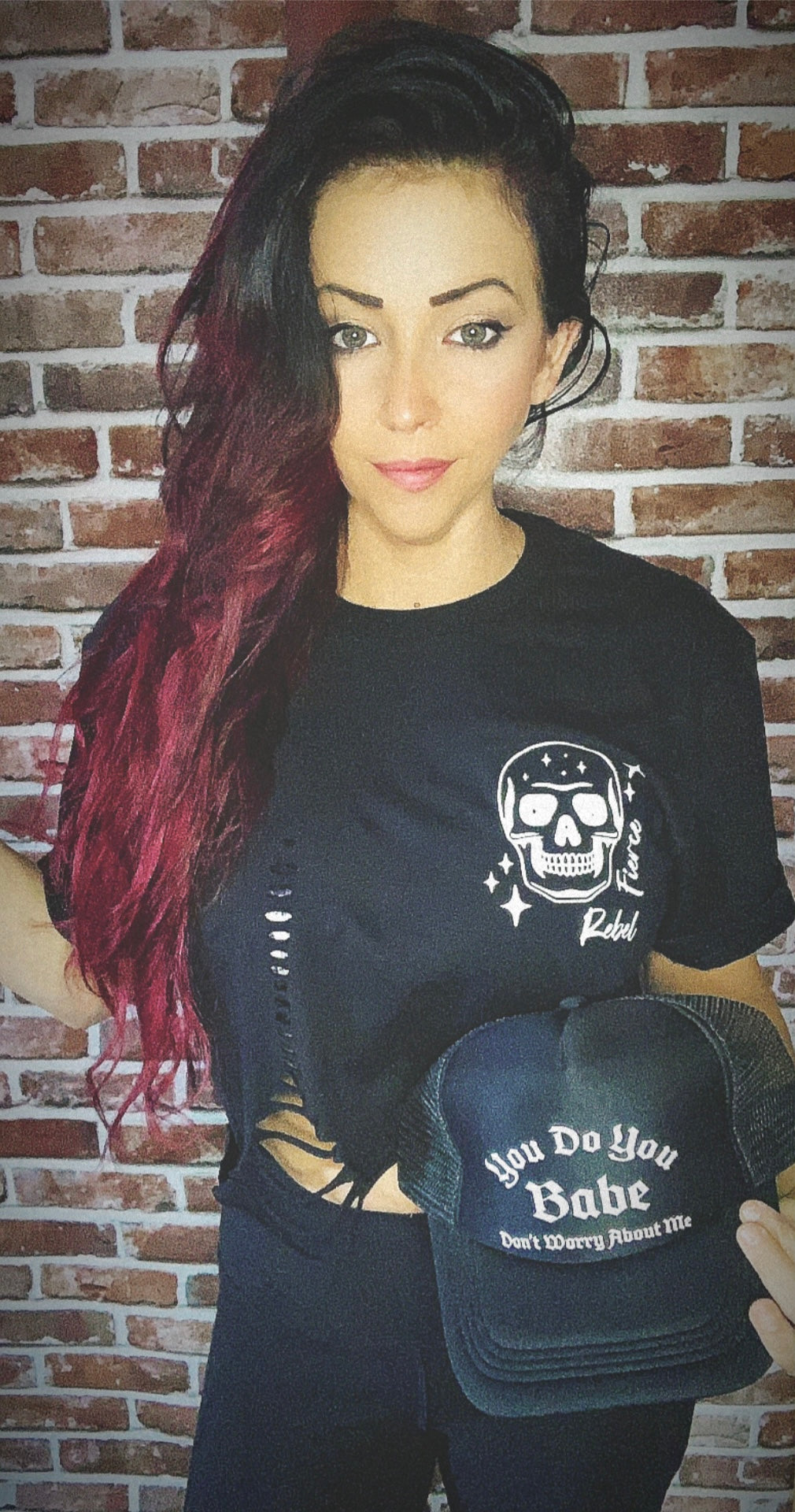 You do You Babe Black Trucker Hat