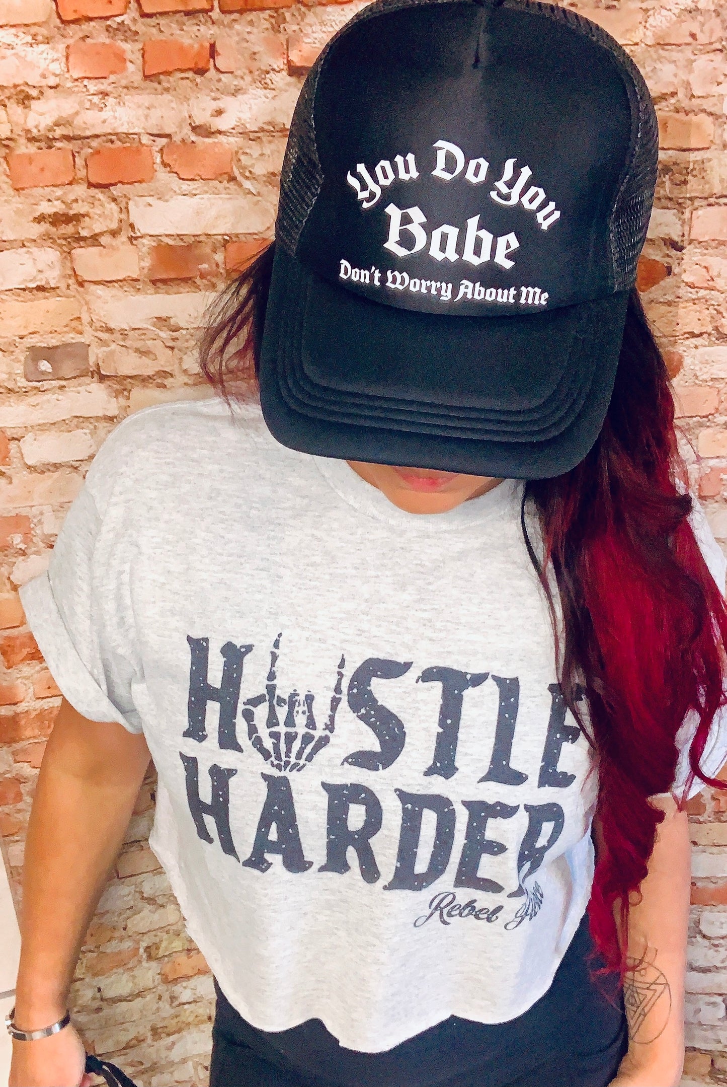 You do You Babe Black Trucker Hat