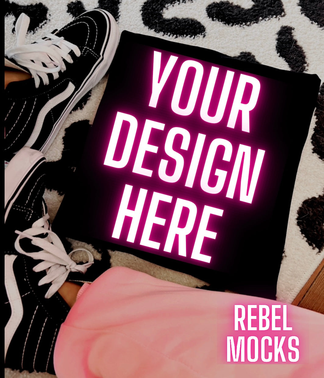 Black y2k VIBES TRENDING Flat Lay Mock up