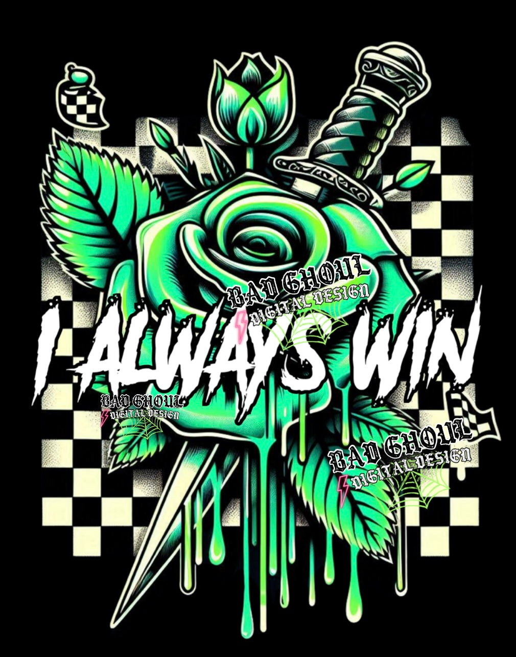 I always win PNG Download – Rebel Mocks & Badghoul Digital