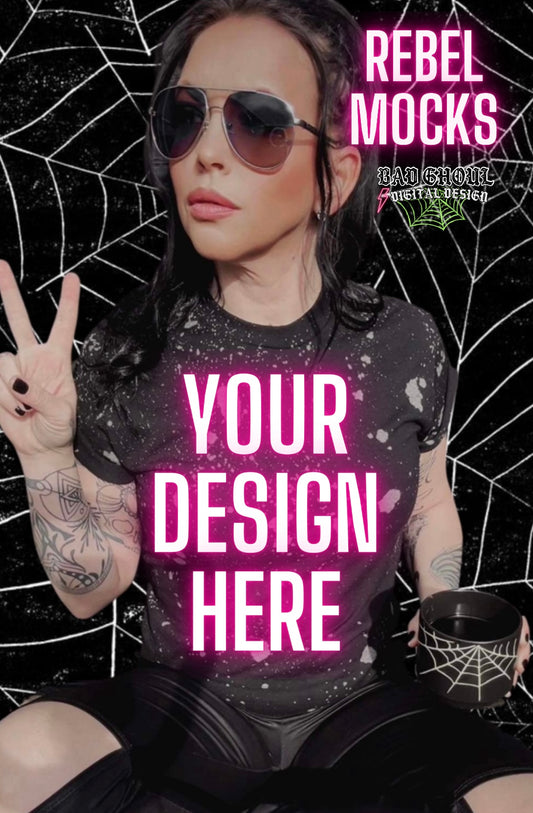 Acid Wash IRL Model Mock Up TRENDING 2 Mocks