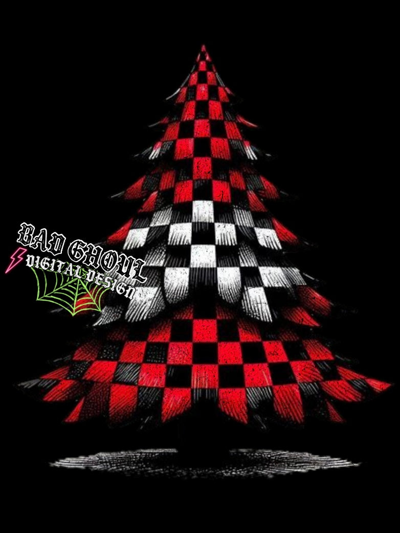 Checkered Tree PNG Download – Rebel Mocks & Badghoul Digital