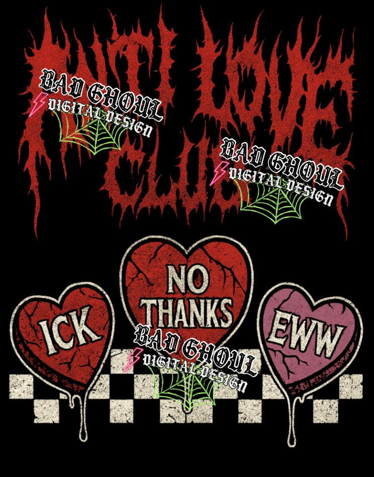 Anti love  PNG DOWNLOAD Black Fab Only