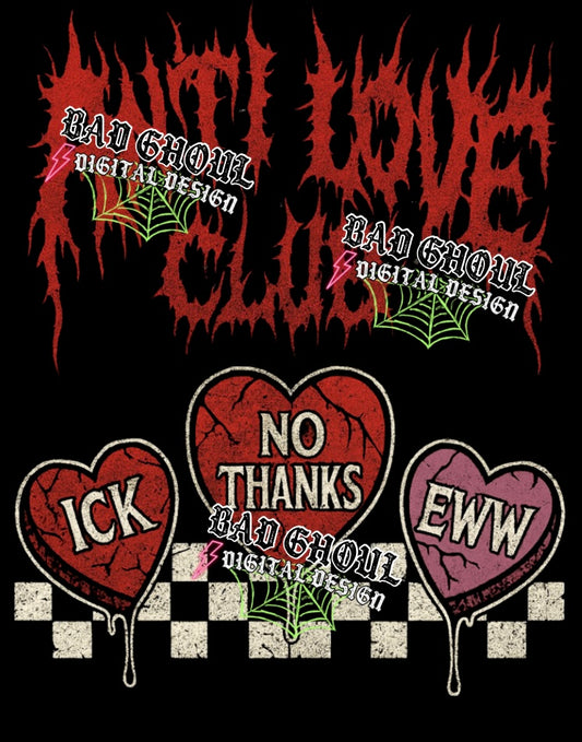 Anti love  PNG DOWNLOAD Black Fab Only