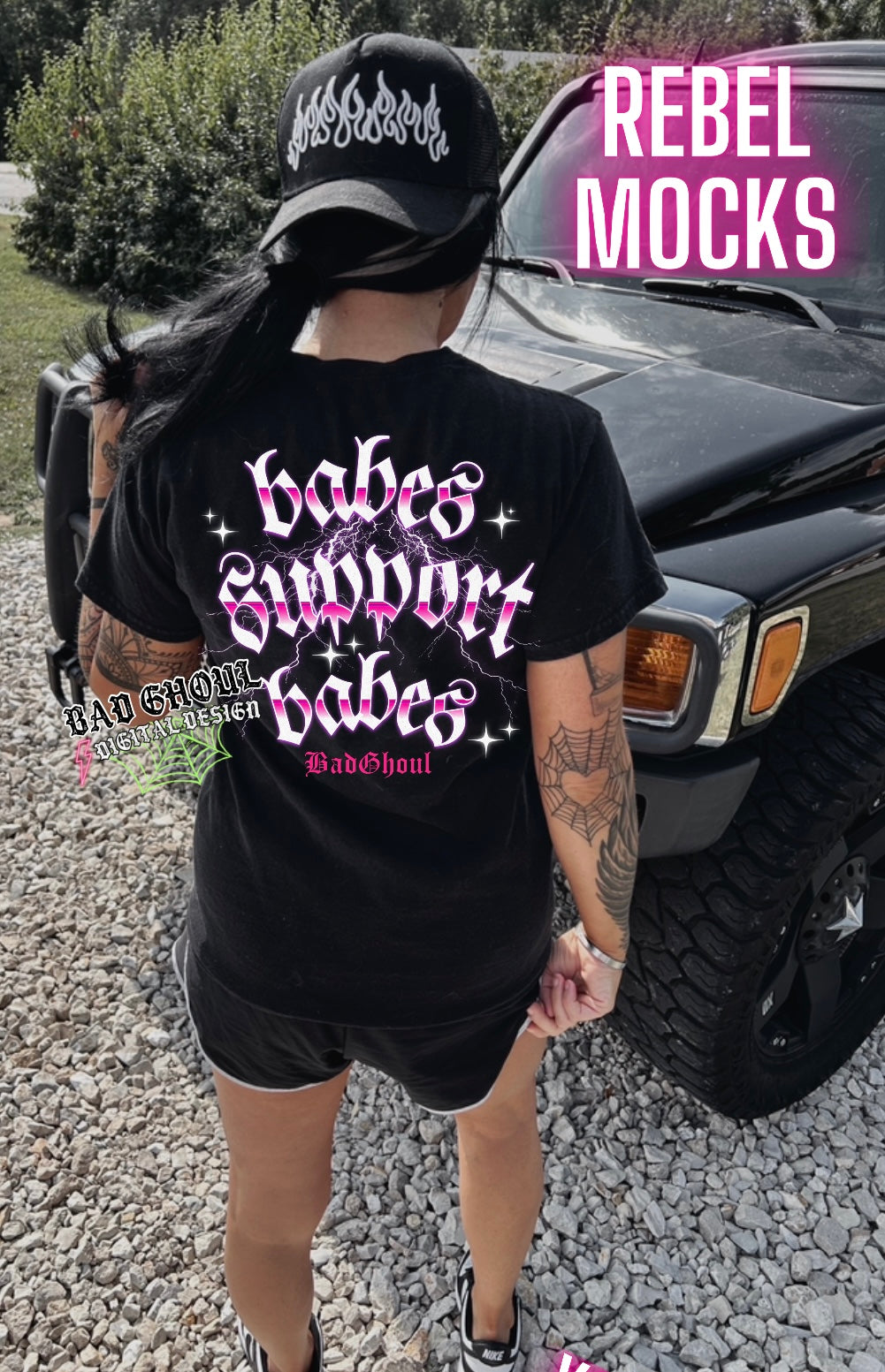 Custom- Your Biz Name Babes Support Babes PNG Download