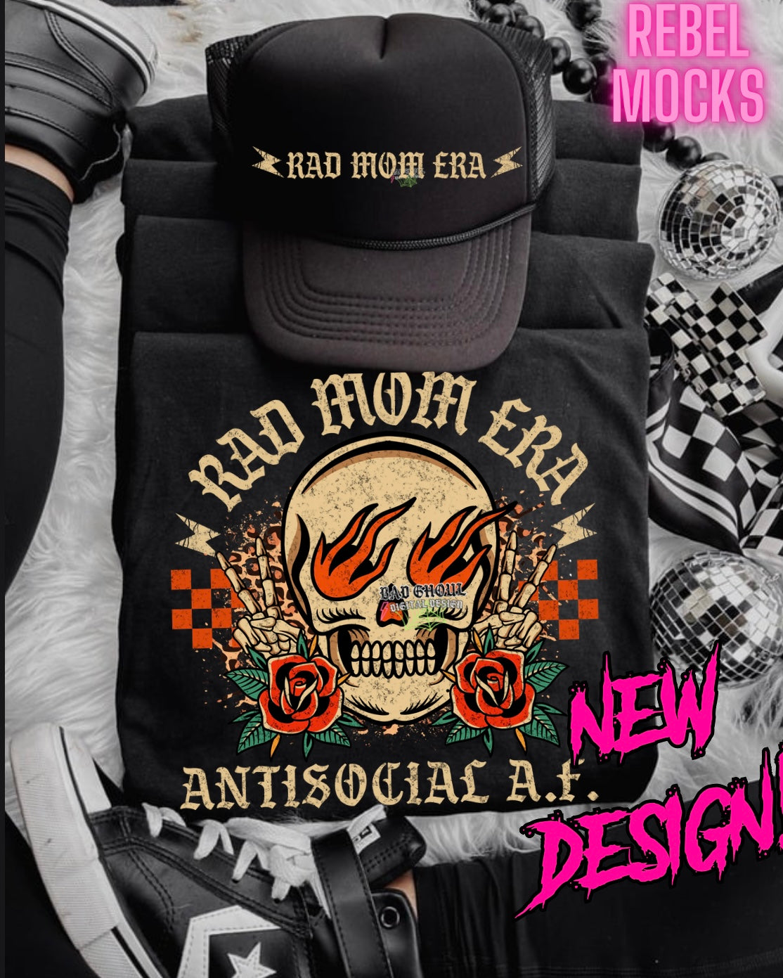 Rad Mom Era + Hat PNG Download