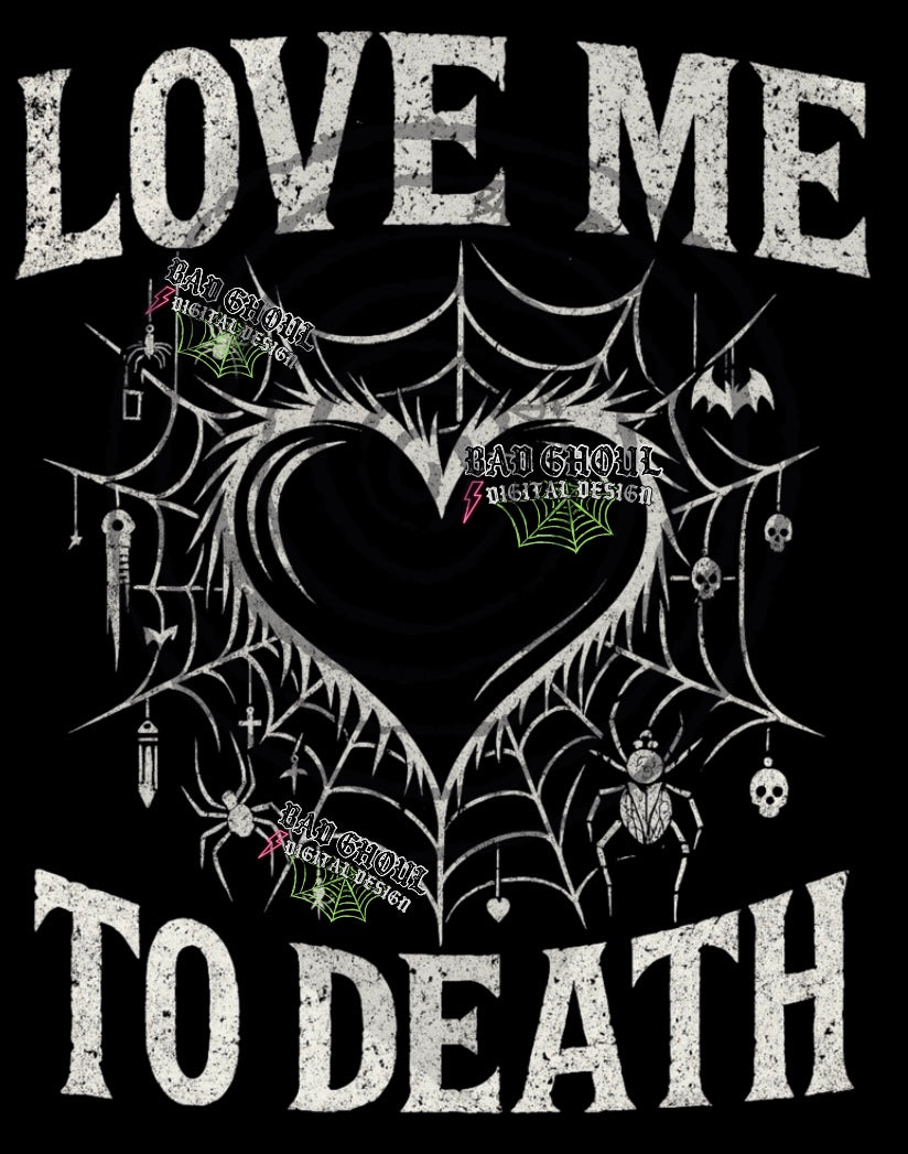 Love Me PNG DOWNLOAD black fabric only
