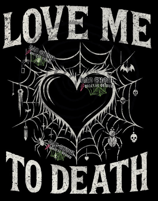 Love Me PNG DOWNLOAD black fabric only