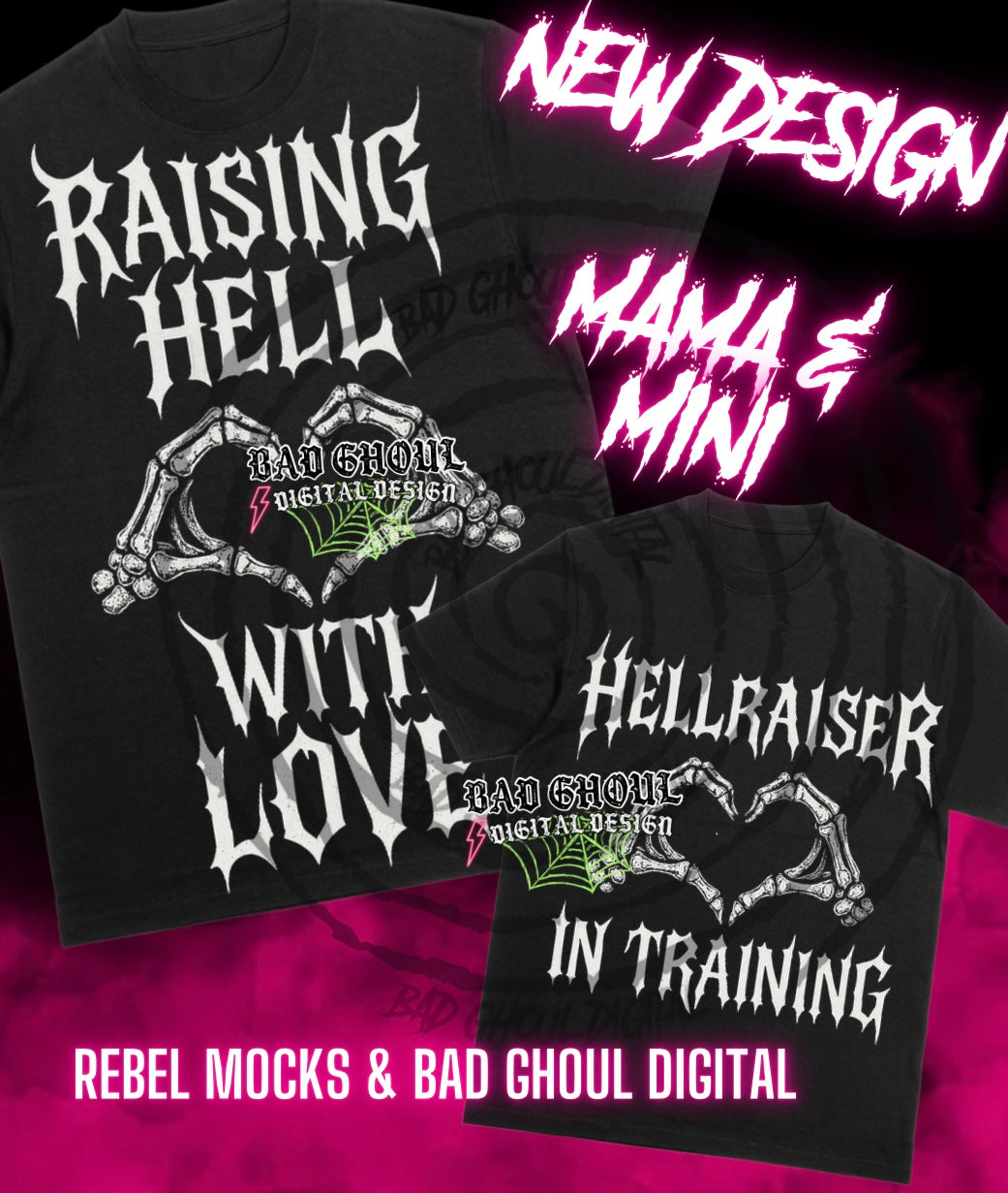 Mama Mini Hellraiser-Set PNG DOWNLOAD BLACK FAB ONLY