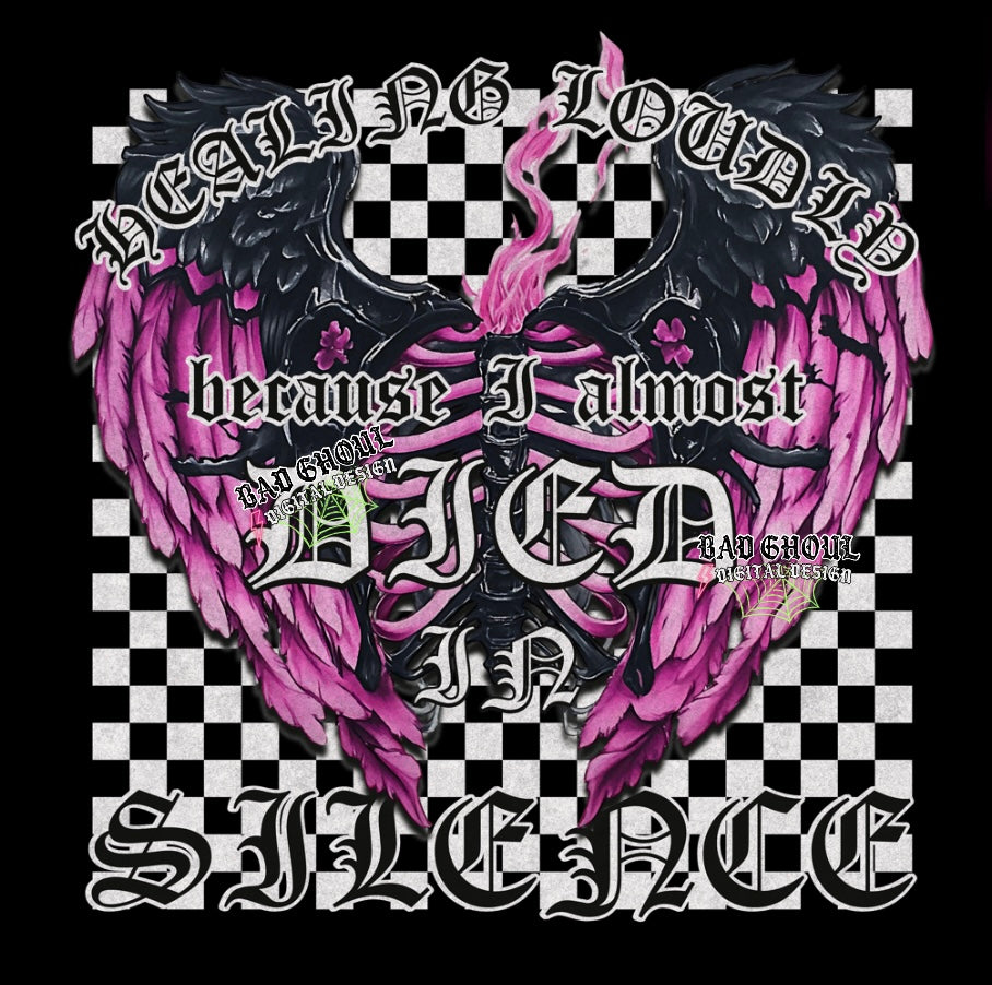 Healing Loudly PNG Download