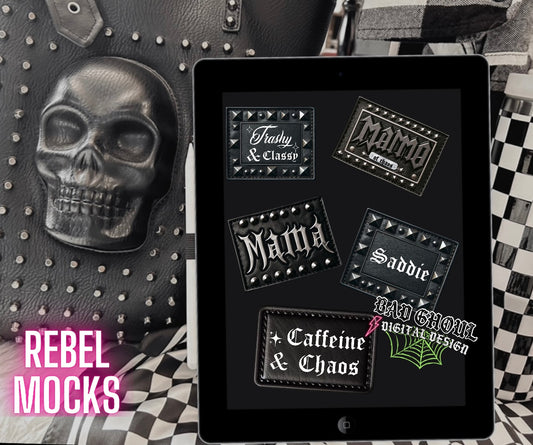 Faux leather patch bundle PNG Download