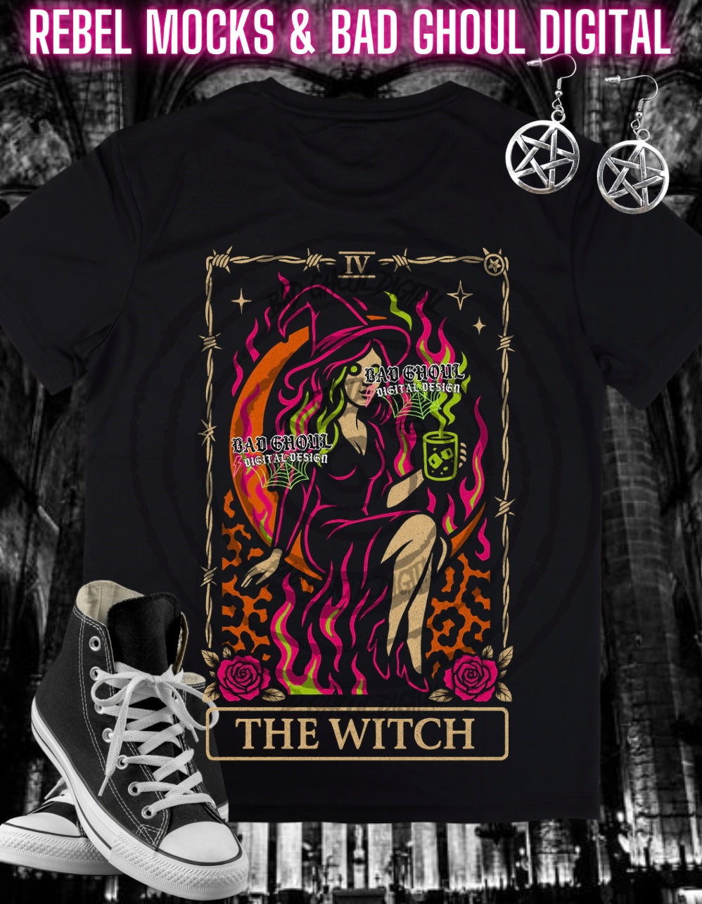 Tarot Bundle PNG DOWNLOAD black Fab Only