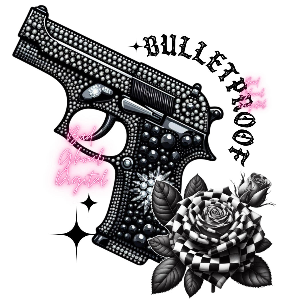 Bulletproof PNG Download DTF & Sub 2 Files