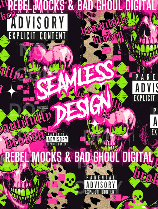 Beautifully Broken Seamless PNG Download