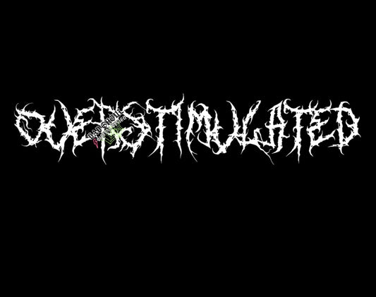 Overstimulated PNG Download black and white