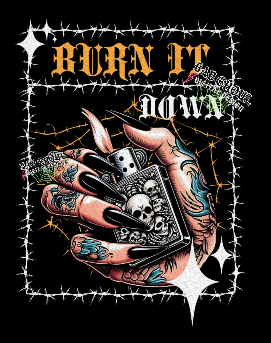 Burn It Down PNG Download