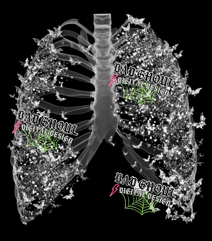Glitter Batty Ribs PNG DOWNLOAD Black Fab Only