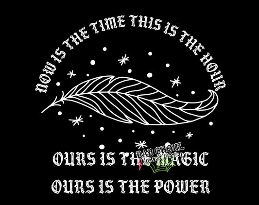 Ours is The Power PNG download black and white two files