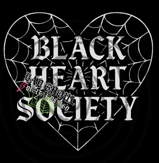 Black Heart Society PNG DOWNLOAD Black Fab Only
