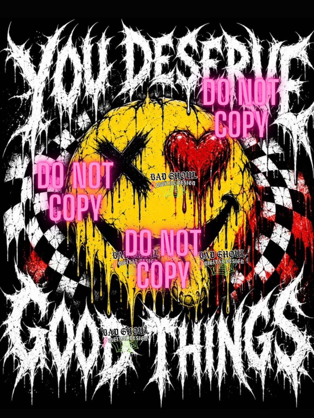 You Deserve Good Things | PNG DOWNLOAD | Dark Fabric Only