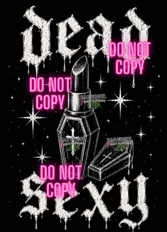 Dead Sexy PNG DOWNLOAD| Black Fabric
