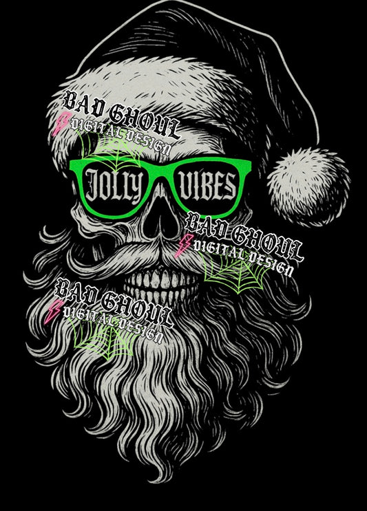 Jolly Vibes PNG DOWNLOAD Black Fabric Only