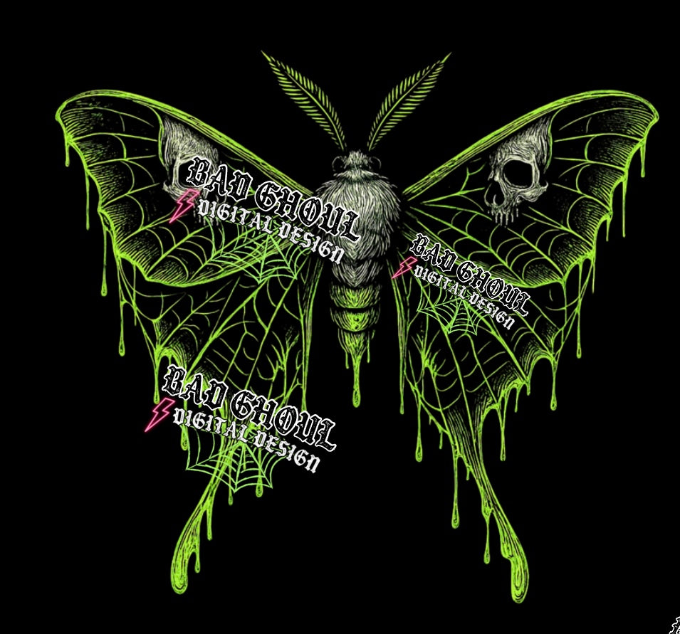 Luna + Sleeve- BLACK Fabric Only PNG Download