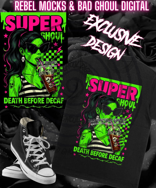 Exclusive SUPER GHOUL PNG DOWNLOAD Black Fabric ONLY