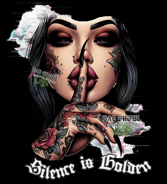 Silence is Golden PNG Download