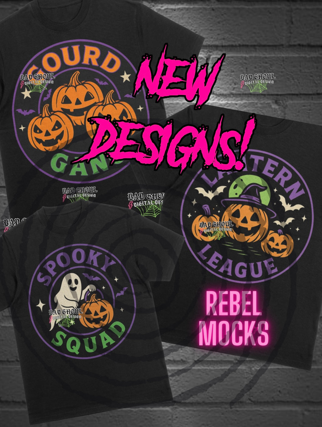 Pumpkin Bundle PNG DOWNLOAD black Fab Only
