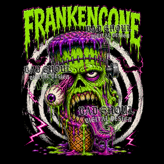 Frankencone | PNG DOWNLOAD | Black Fabric Only