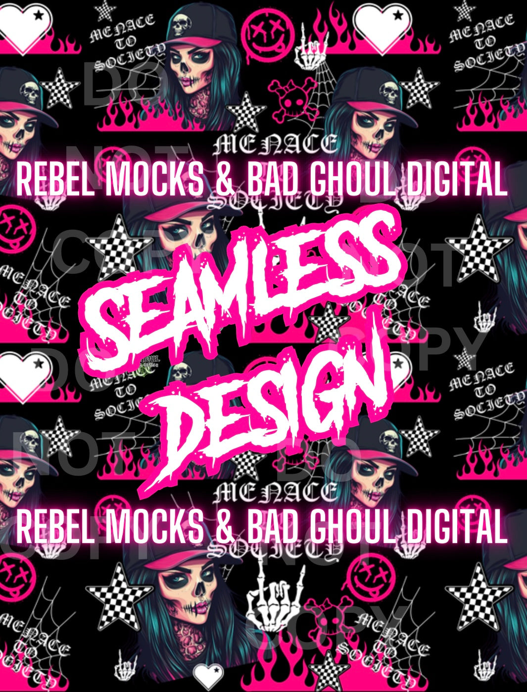 Menace To Society Seamless PNG Download