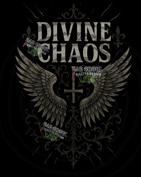 Divine Chaos PNG DOWNLOAD black fabric only