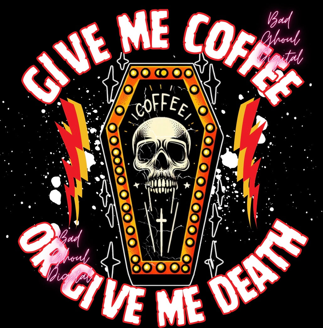 Coffee Or Death Download PNG