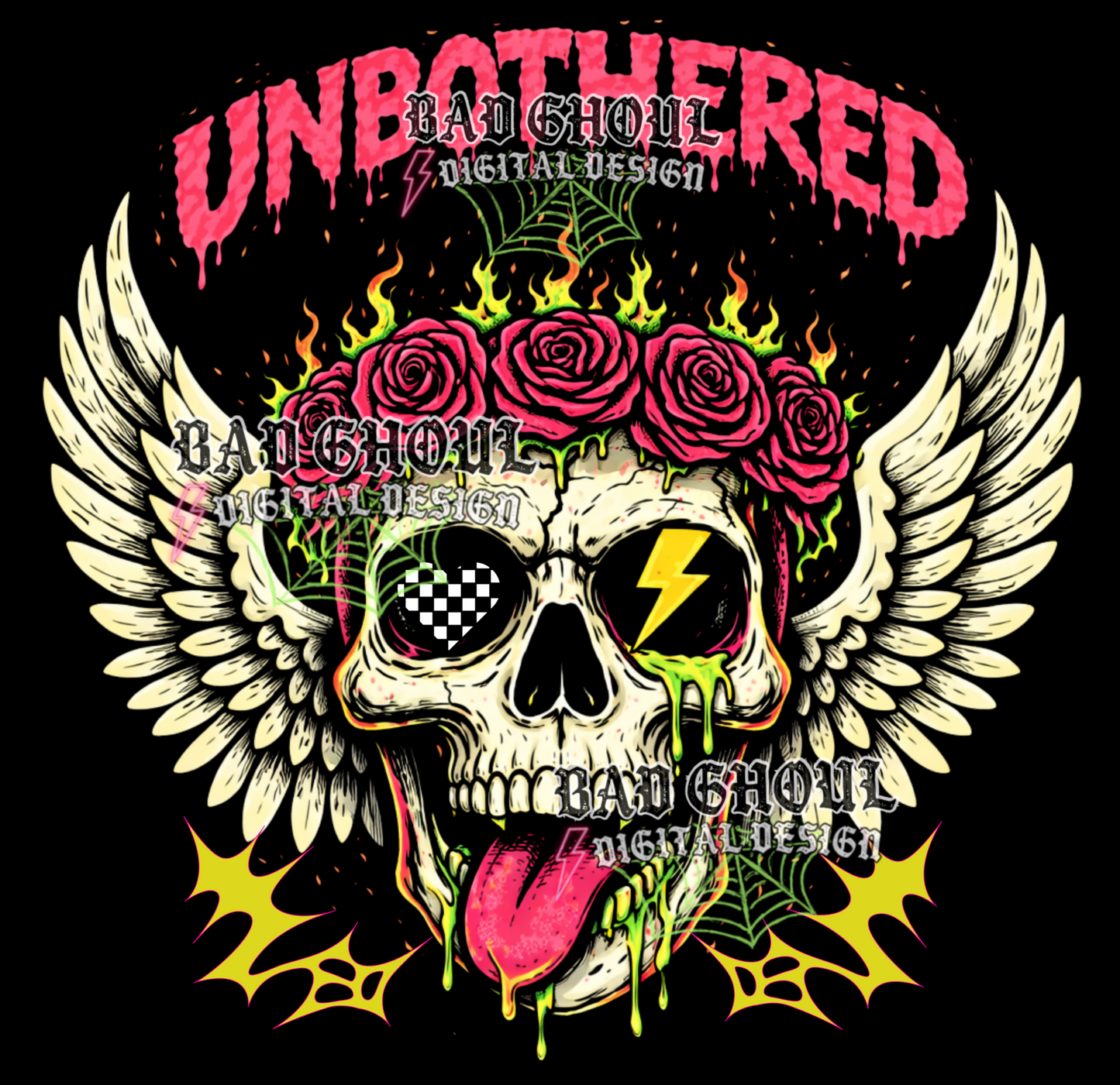 Unbothered | PNG DOWNLOAD BLACK FAB ONLY