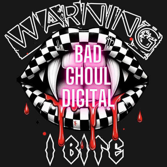 Warning I Bite PNG Download