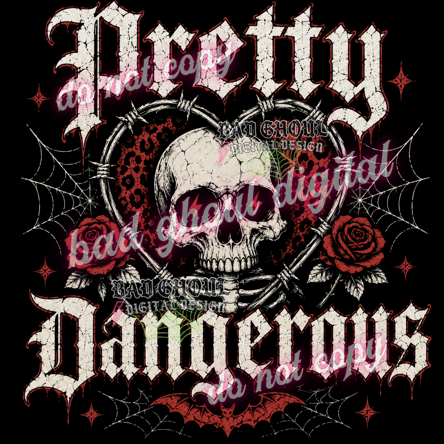 Pretty Dangerous | PNG DOWNLOAD | BLACK FAB ONLY