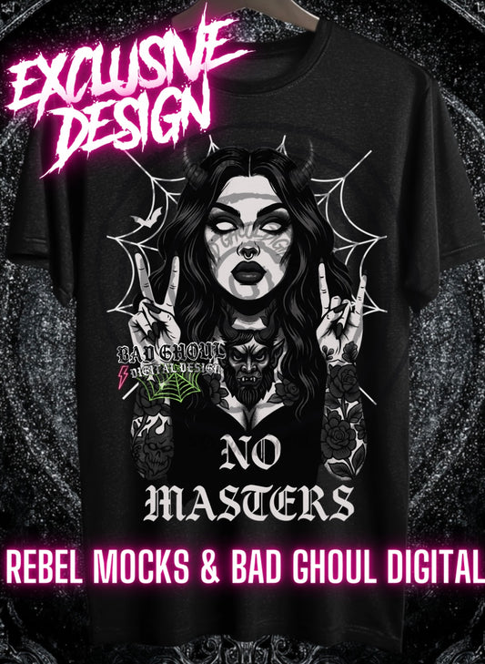 Exclusive No Masters PNG DOWNLOAD Black Fabric Only