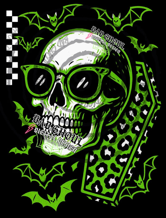 Skull and Coffin PNG DOWNLOAD Black Fab Only