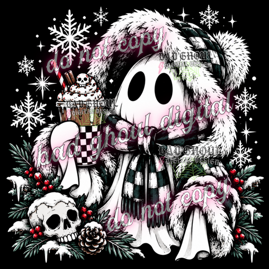 Ghostie Emo Winter | PNG DOWNLOAD BLACK FAB ONLY