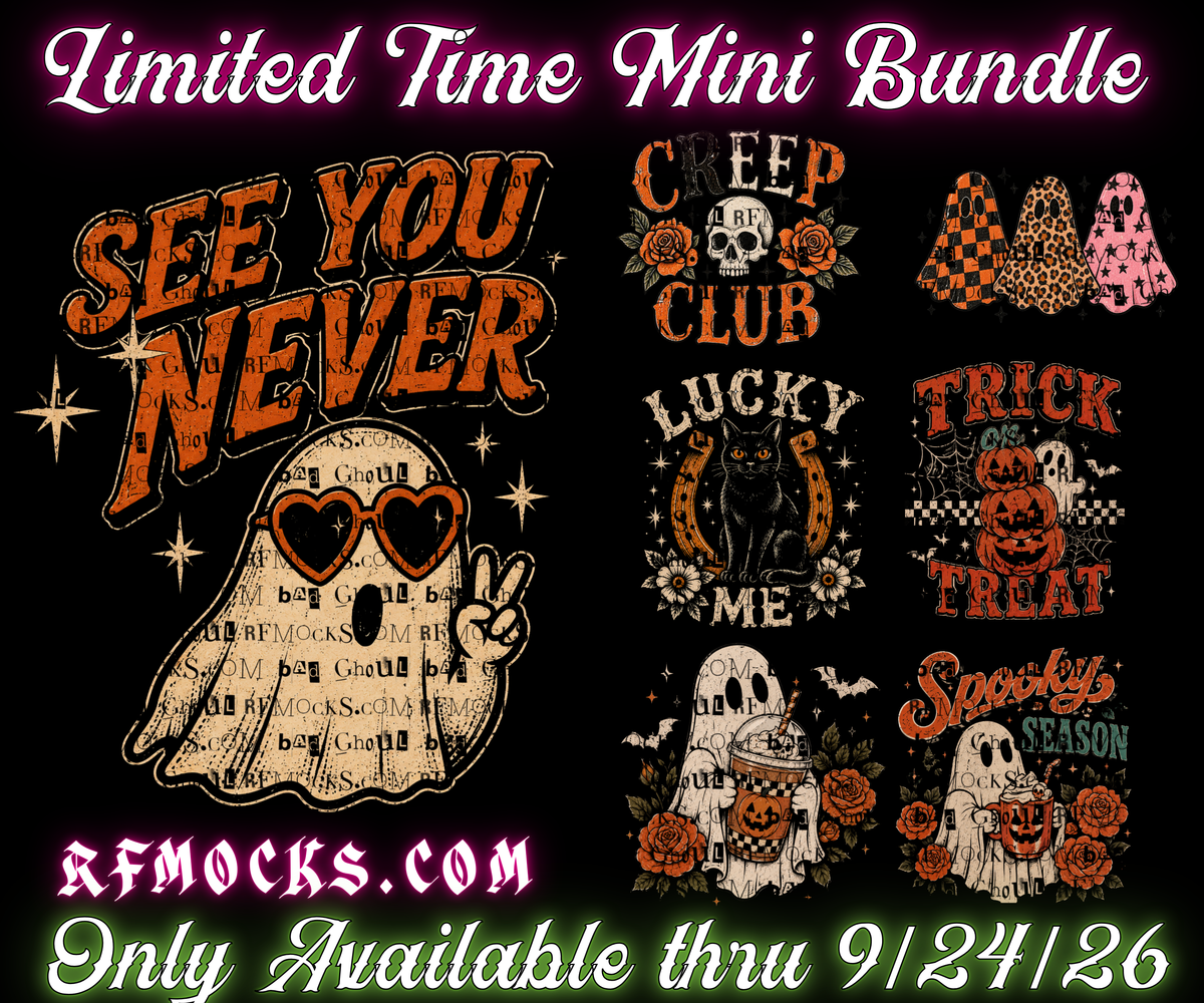 Halloween #4 | Limited Time Mini Bundle | PNG DOWNLOAD BLACK FAB ONLY